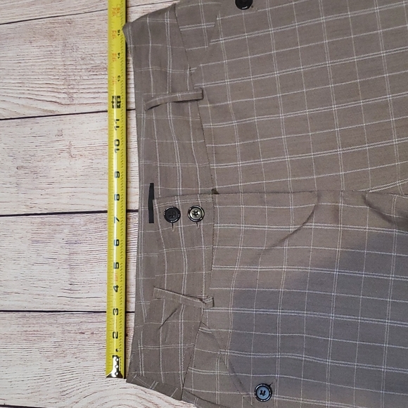 First Option- Brown and White Striped Shorts - Size 8 - Picture 9 of 10